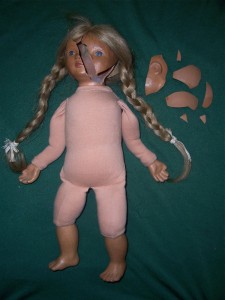 Puppenrestauration Tonpuppe